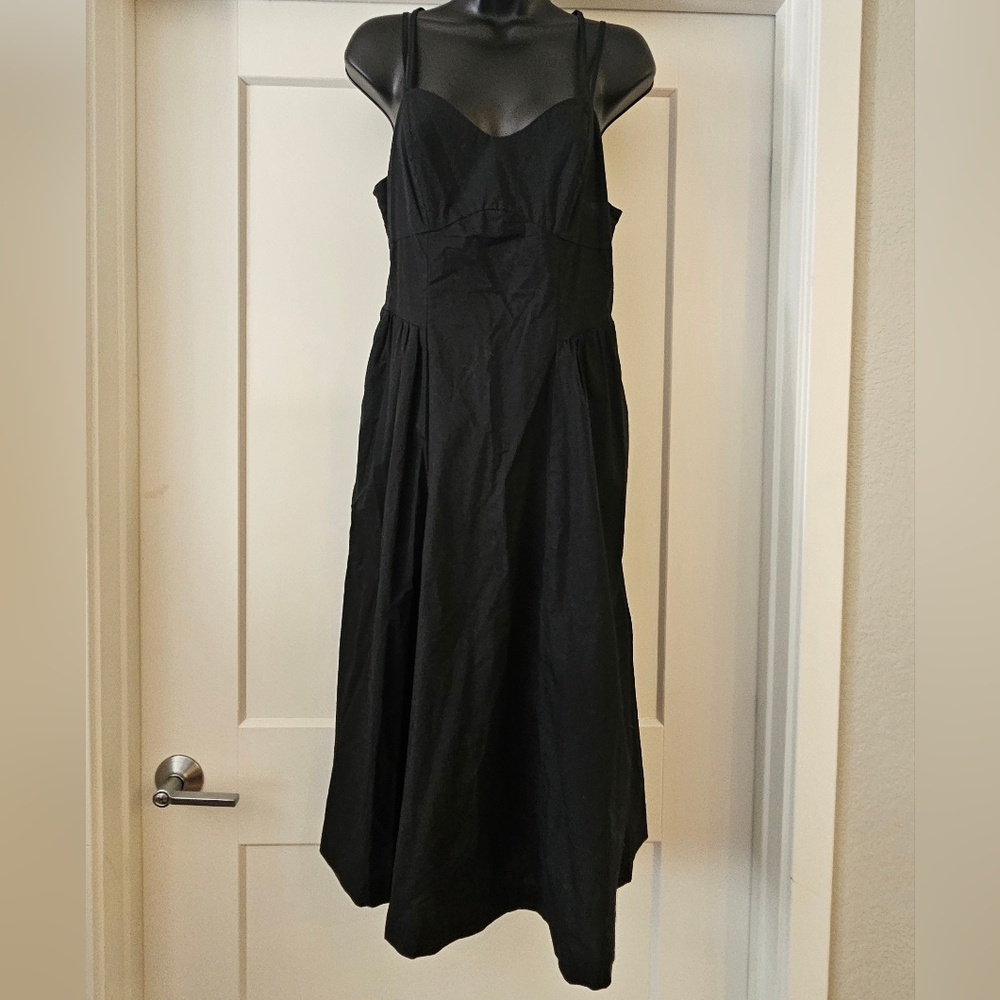 A New Day sun dress, black, size medium
